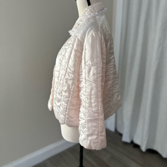 Cropped puff jacket | vintage house coat - Picture 3 of 6